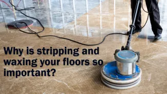 Floor scrubber running on a hard floor